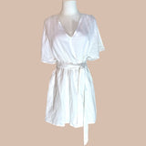 St. Lucia Spilt Shoulder White Dress