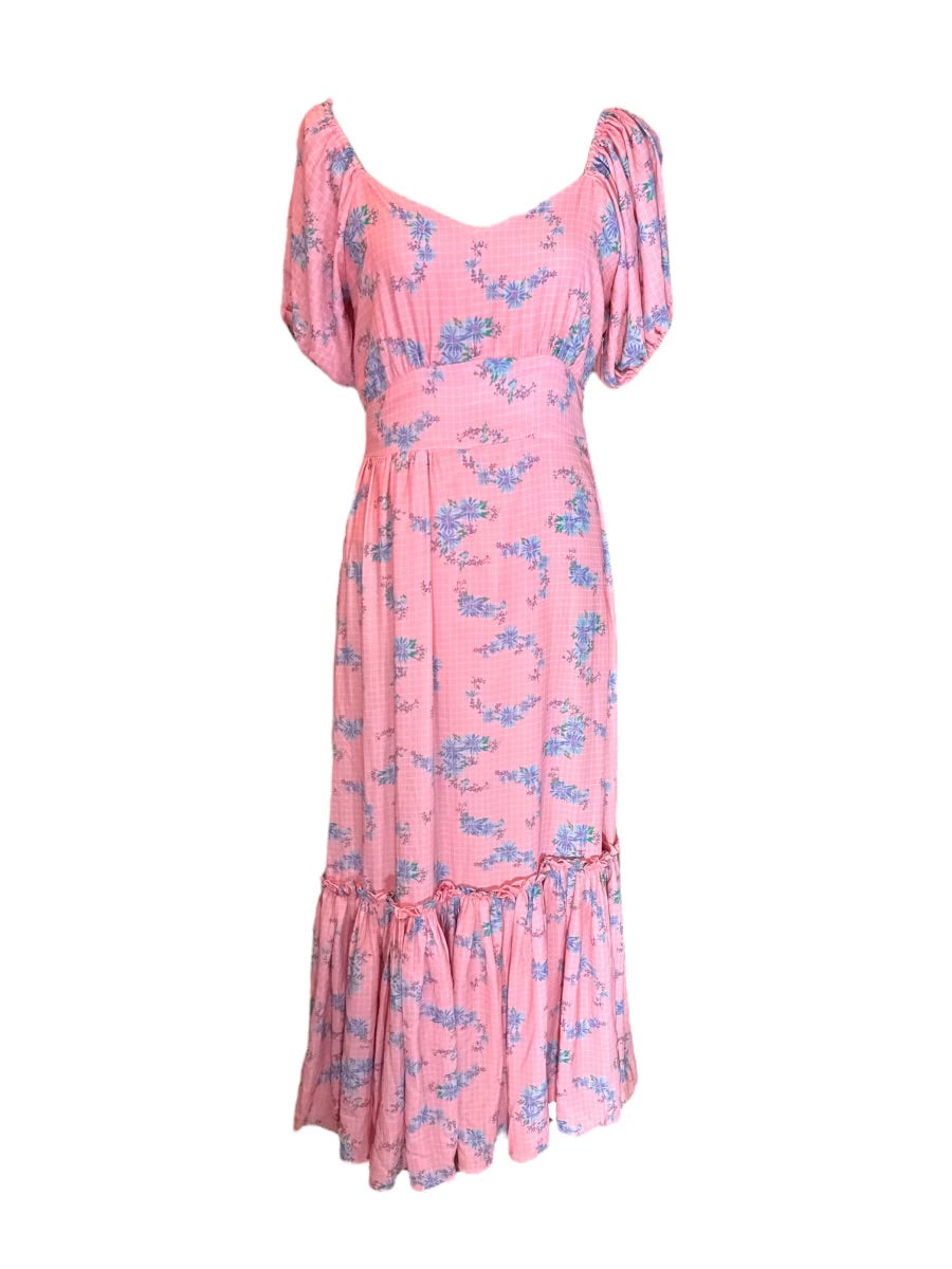 GoodNight Macaroon Pink Maxi Dress Size Small