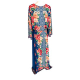 Flying Tomato Navy Floral Plus Size Maxi Dress Preloved Plus Size 1X*