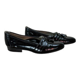 Paragon Black Patent Leather Womens Preloved Tassle Shoes Size 10*