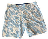 Scales Performance Fishing Mens Light Blue Camouflage Preloved Shorts Size 38*