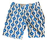 Hreski Performance Golf Mens Blue Geometric Preloved Shorts Size 38*