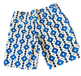 Hreski Performance Golf Mens Blue Geometric Preloved Shorts Size 38*