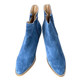 Buenos Veronika Blue Suede Womens Ankle Boots Size 9.5