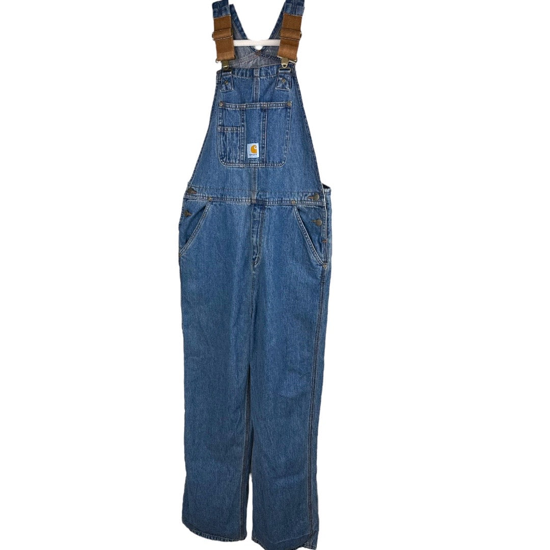 Carhartt Denim Workwear Overalls Preloved Size 14 Youth*