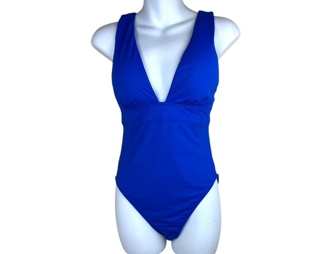 Lauren Ralph Lauren Royal Blum Womens One Piece Swim Suit Size 8 New