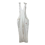 Dickies Relaxed Fit Bib Painters Overalls Natural White Womens Vintage Size Large New