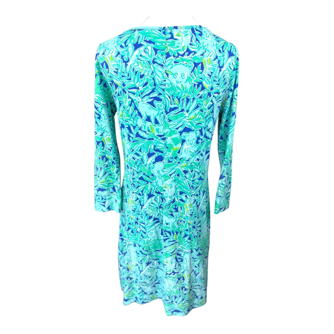 Lilly Pultzer Marlowe Koala Print Long Sleeve Preloved Dress Size Small*