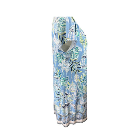 Lilly Pulitzer Sophiletta Lantern Blue UPF 50+ Preloved Dress Size Large*