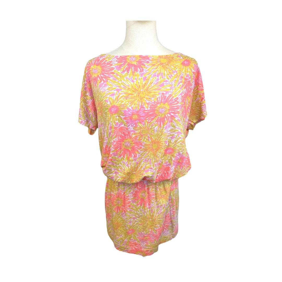 Lilly Pulitzer Carmine Sunkiss 100% Cotton Preloved Cover Up Dress Medium*