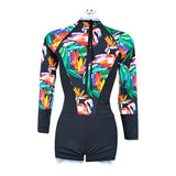 Eidon Flamingo One Piece Dakota Long Sleeve Paddlesuit Swim Shorts Preloved XS*