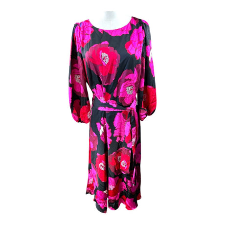 Talbots Poppy Long Sleeve Belted Midi Dress Size 12 NEW MSRP169