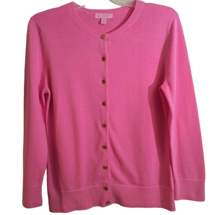 Lily Pulitzer Pink Smoothie Womens Cardigan Preloved