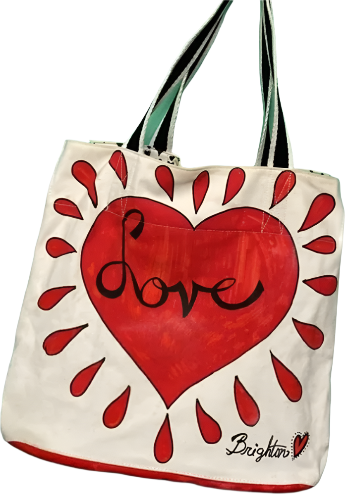 Brighton Love Is All You Need Tote Vintage Preloved Bag*