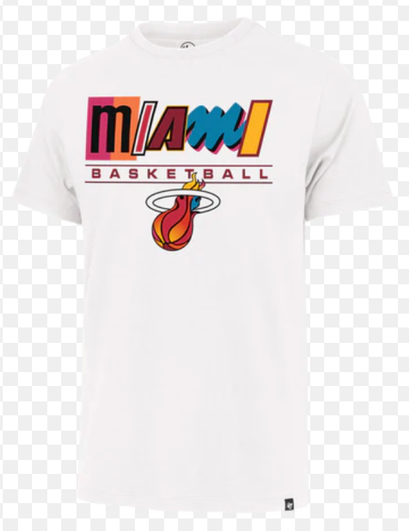 47 Brand Miami Heat Basketball Mash Up Tee