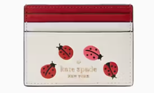 Kate Spade Lady Bug Invasion Slim Card Wallet