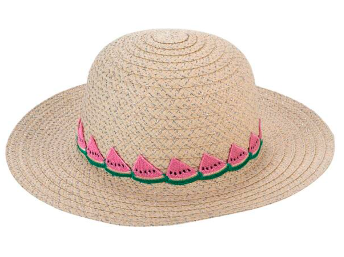 Capelli Womens Natural Watermelon Fashion Sun Hat