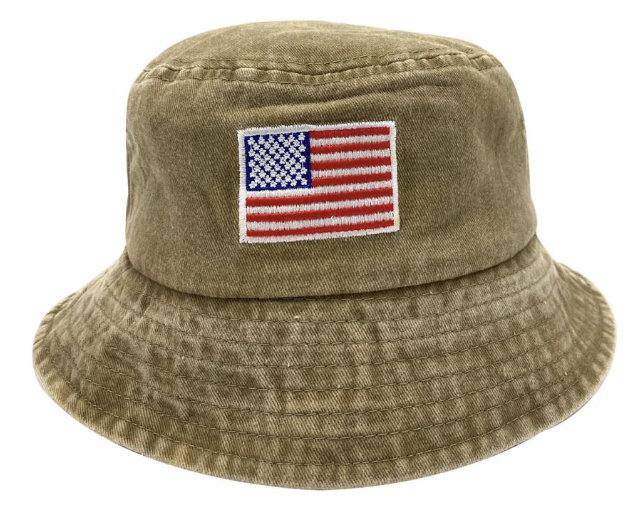 Boating Bucket Hat American Flag Unisex