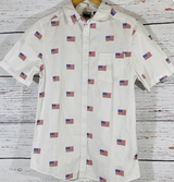 Mad Engine Flag All Over Vintage Mens Shirt*