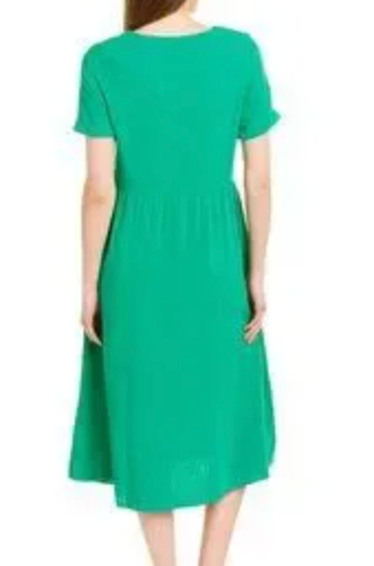 Joules Jessica Womens Green Linen Blend Midi Dress