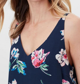 Joules Kyra Floral Print Womens Cami Top Size 10