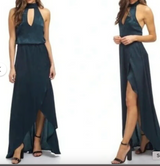 Show Me Your MuMu Emerald Green Hi-Lo Evening Dress