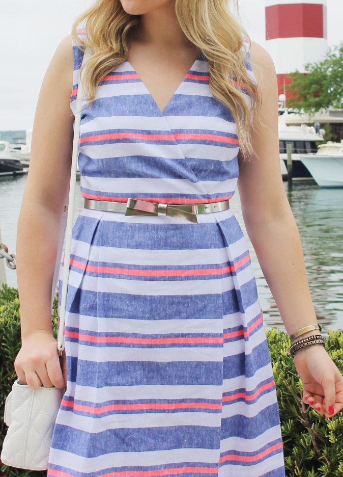 Vineyard Vines Nautical Stripes Womens Dress