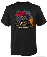 McLaren Miami Formula 1 Team Mens Black Cotton Tee Xlarge New