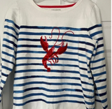 Joules Harbour Luxe Lobster Top Womens Size 2