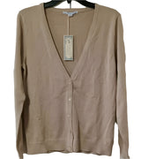 Southern Tide Skip Jack Collection Tan Cotton Cardigan Sweater Size Med New