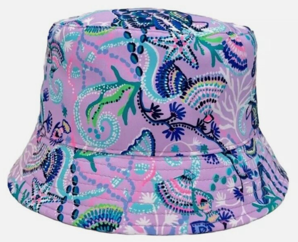 Lily Pulitzer Lilac Freesia Mermaid Bucket Hat