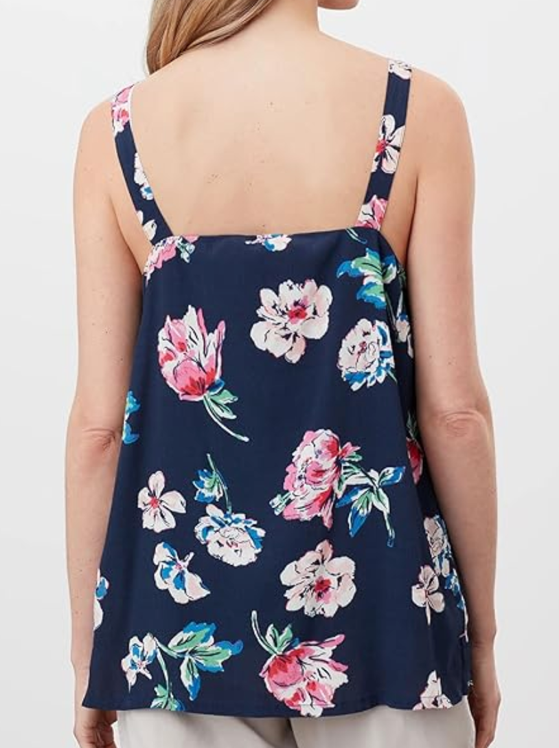 Joules Kyra Floral Print Womens Cami Top Size 10