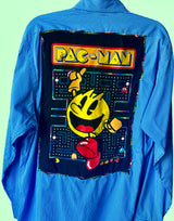 2Sistahs Take2 Oversized Arcade Pac-Man Logo Shirt*