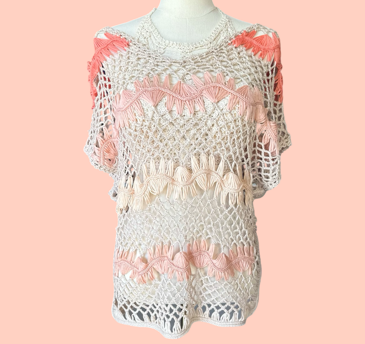 Questions Peachy Crochet Vintage Sweater*