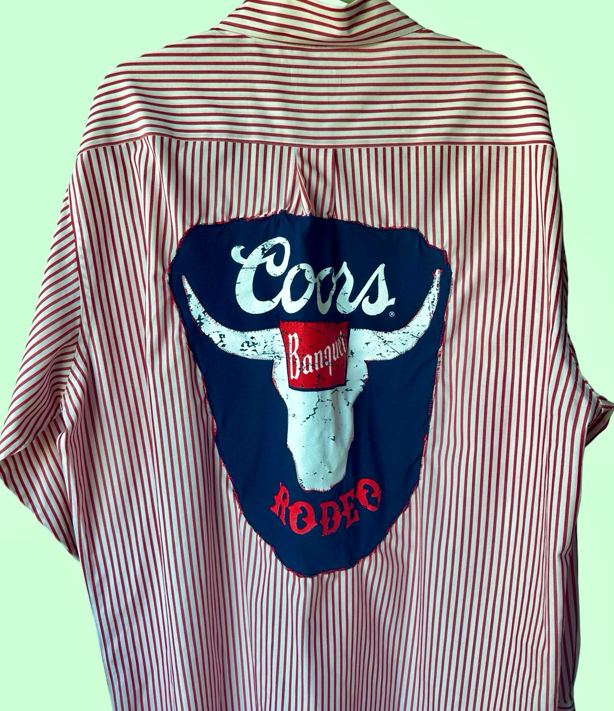 2Sistahs Take2 Oversized Coors Banquet Rodeo Logo Shirt*